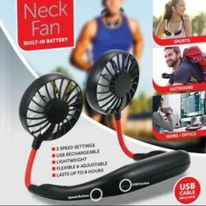 neck-fan-adjustment-fan-hands-free-hanging-rechargeable-mini-sports-fans-3-gears-wearable-sport-fan-random-color-2 - 4