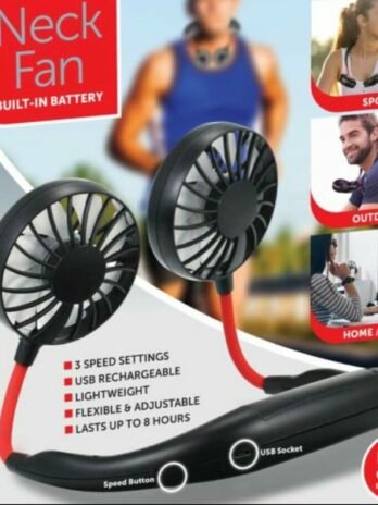 Neck Fan – Rechargeable 3-Speed Sport Fan