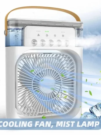 Mini Air Cooler Fan with LED Night Light