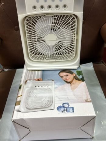 Mini Air Cooler Fan with LED Night Light