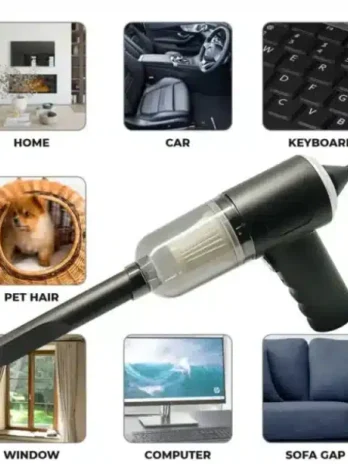 3 In 1 Portable Mini Vacuum Cleaner Duster Blower Air Pump Wireless Handheld Clean Microscopic Dust Like Car, Home,computer, Laptop, Flower, Mirror Vehicle Interior Cleaner
