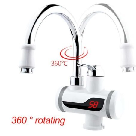 Hot Water Tap Instant Heating Faucet, Electric Geyser, Shock Proof  Digital Display with Shower Head for kitchen and bathroom, Water Geezer - Image 3