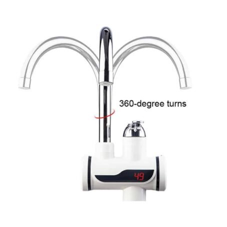 Hot Water Tap Instant Heating Faucet, Electric Geyser, Shock Proof  Digital Display with Shower Head for kitchen and bathroom, Water Geezer - Image 8
