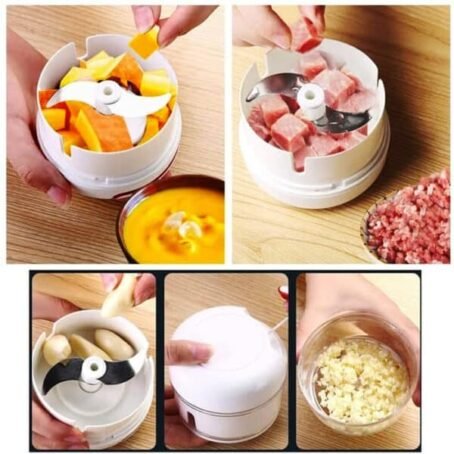 Mini Powerful Meat Grinder Hand-power Food Chopper Mincer Mixer - Image 5