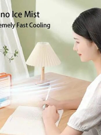 Portable Desktop Air Conditioner Usb Mini Air Cooler Fan Water Cooling Fan With Speed Spray Humidifier Purifier For Car Home