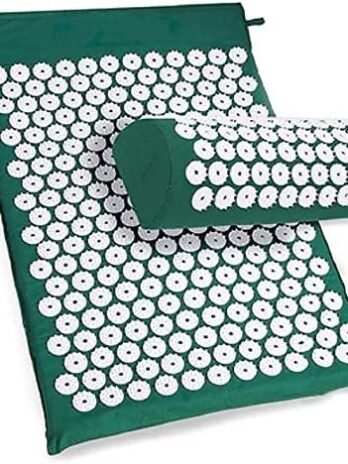 Acupressure Mat and Pillow Set-Ideal for Back and Neck Pain Relief,Stress Reliever,Muscle Relaxation and Massage