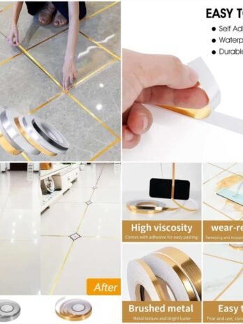 Adhesive golden tiles tape