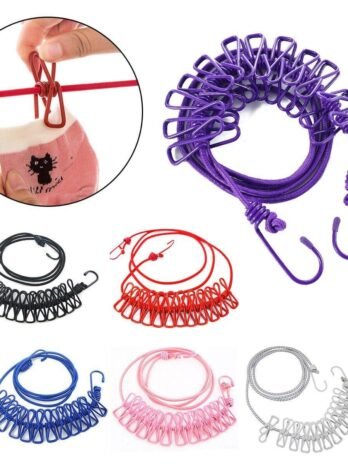 Elastic Clothesline Rope  Hang 185cm Portable Clothesline