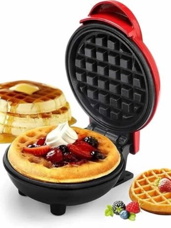 Mini Waffle Maker Breakfast Machine Non Stick Easy Clean (random Color )
