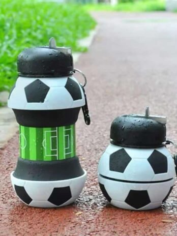 Football Silicon Foldable Water Bottle
