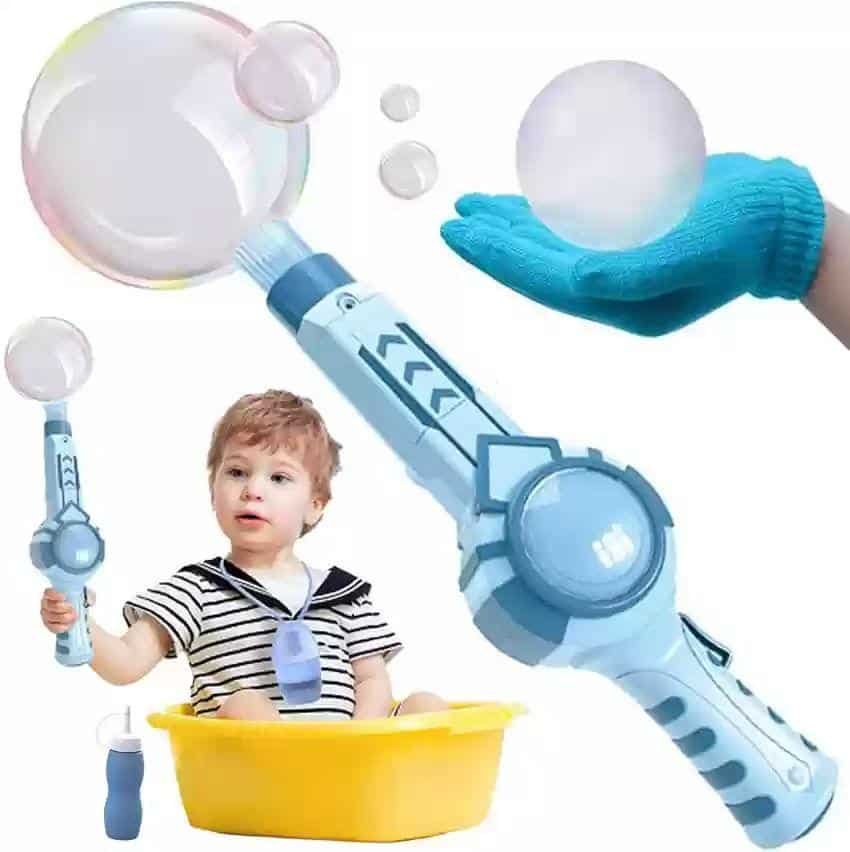 Smog Bubble Wand Machine with Heart Toy & Bubble Water