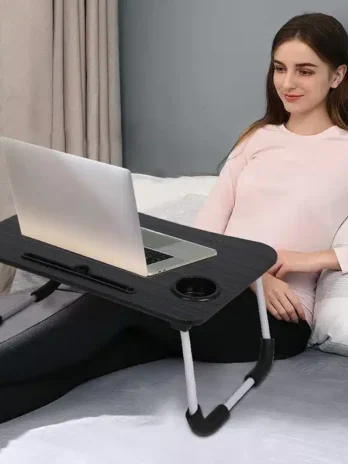 Laptop Table Modern Computer Desk Folding Multi-Purpose Laptop Table| Study Table| Bed Table| Writing Desk