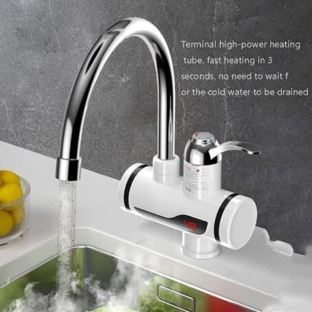 Hot Water Tap Instant Heating Faucet, Electric Geyser, Shock Proof  Digital Display with Shower Head for kitchen and bathroom, Water Geezer - Image 7