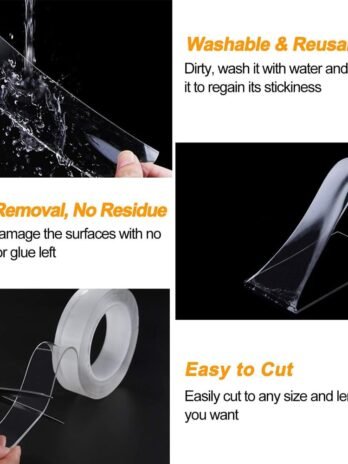 Nano Double Sided Tape Heavy Duty Transparent 3M