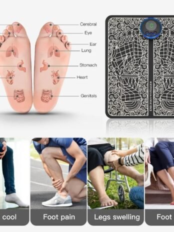 Smart Electric Foot Massager Pad Foldable EMS Muscle Stimulation Massage
