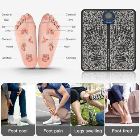Smart Electric Foot Massager Pad Foldable EMS Muscle Stimulation Massage - Image 2
