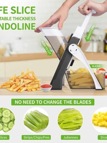 Mandoline Vegetable Cutter Chopper Adjustable Multi-function Vertical Vegetable Cutter