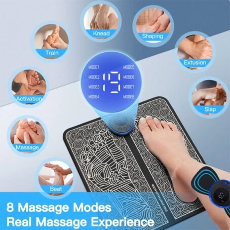 Smart Electric Foot Massager Pad Foldable EMS Muscle Stimulation Massage - Image 4