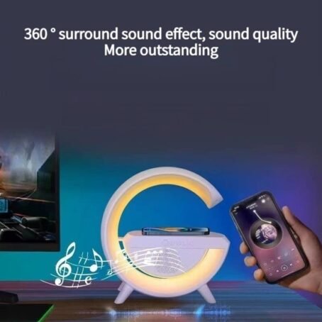 RGB lamp | speaker lamp wireless charging desk lamp - Image 4