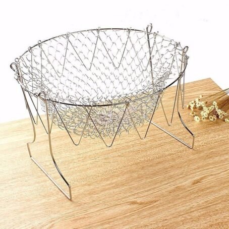 Chef Basket Kitchen Fry Basket Stainless Steel Frying Basket - Image 4