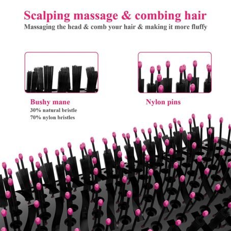 One Step Professional Curler Hair Straightener Hair Dryer Styling Tool Hot Air Brush - Image 5