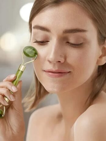 Face Massager Roller Natural Jade Stone