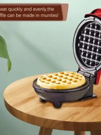 Mini Waffle Maker Breakfast Machine Non Stick Easy Clean (random Color )