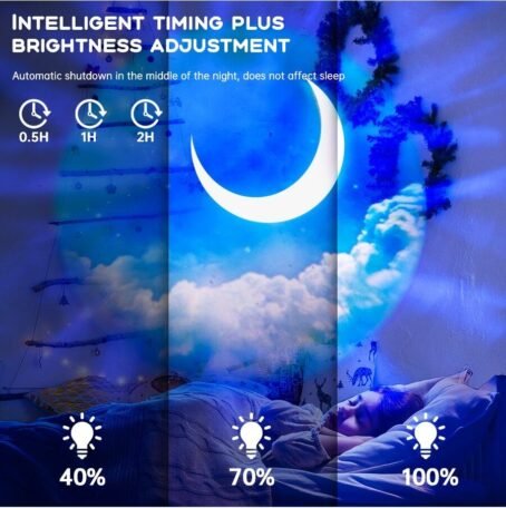 Astronaut Galaxy Projector Lamp Starry Star Bluetooth Music Night Light With Remote  (Big) - Image 3