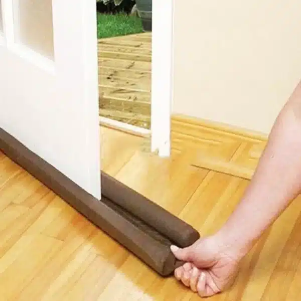 Twin Door Draft Protector for Cold, Noise & Dust Block