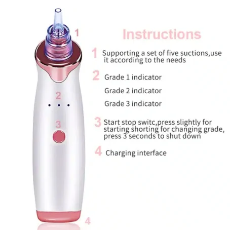 Vacuum Blackhead Remover for Face Pores and Black Spots - Image 3