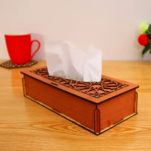 Decorative Wooden Tissue Box Unique design